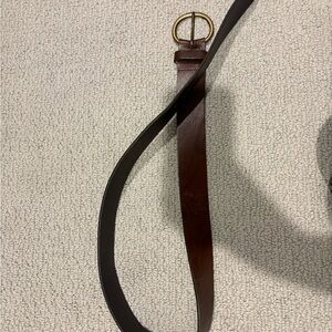 Brown cow Leather GAP Belt with solid brass Buckle size M 40 inches